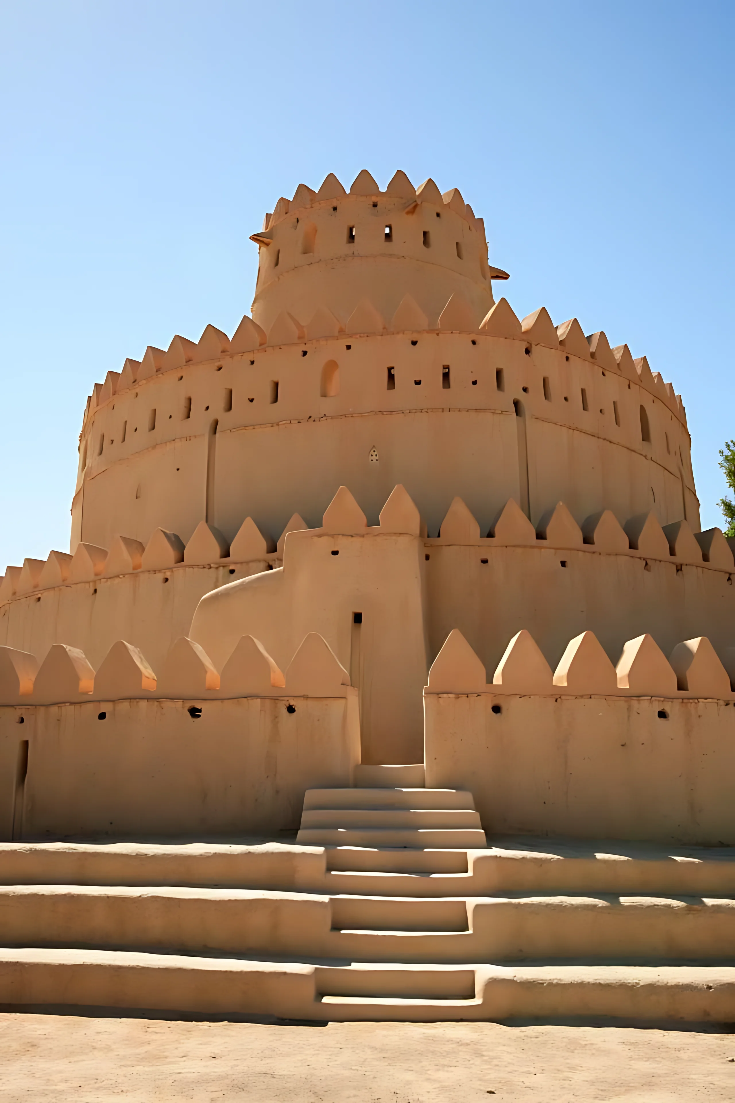 Historic Al Jahili Fort and traditional architecture in Al Ain