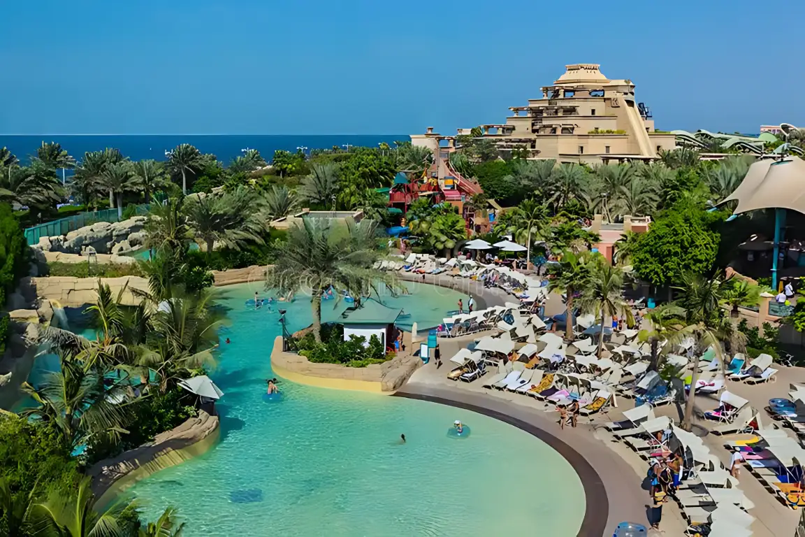 Aquaventure Waterpark beside Atlantis The Palm in Dubai
