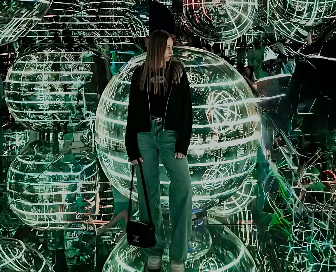 Immersive digital light installation at AYA Universe Dubai