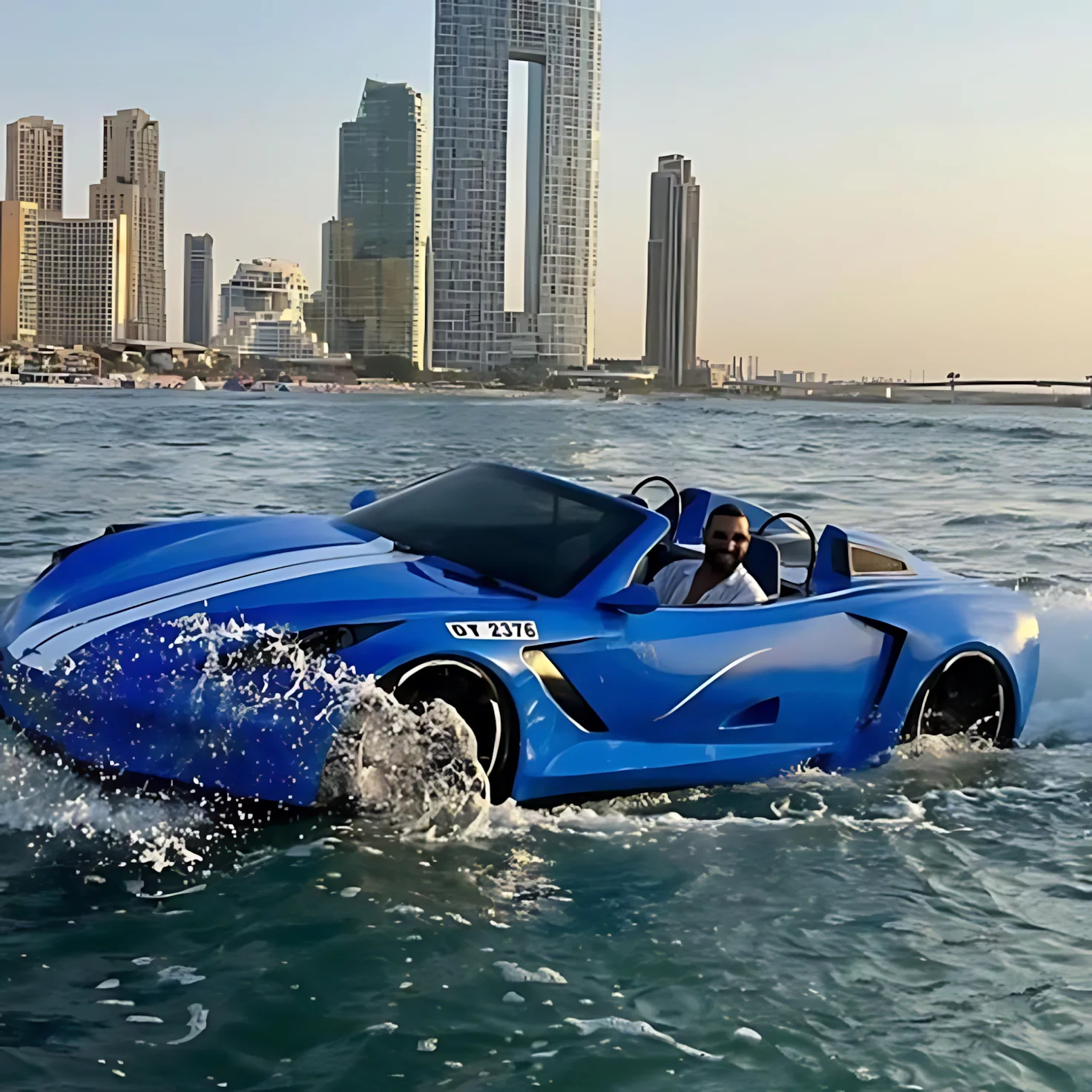 Marina Jet Car during a Dubai sightseeing and tourism experience