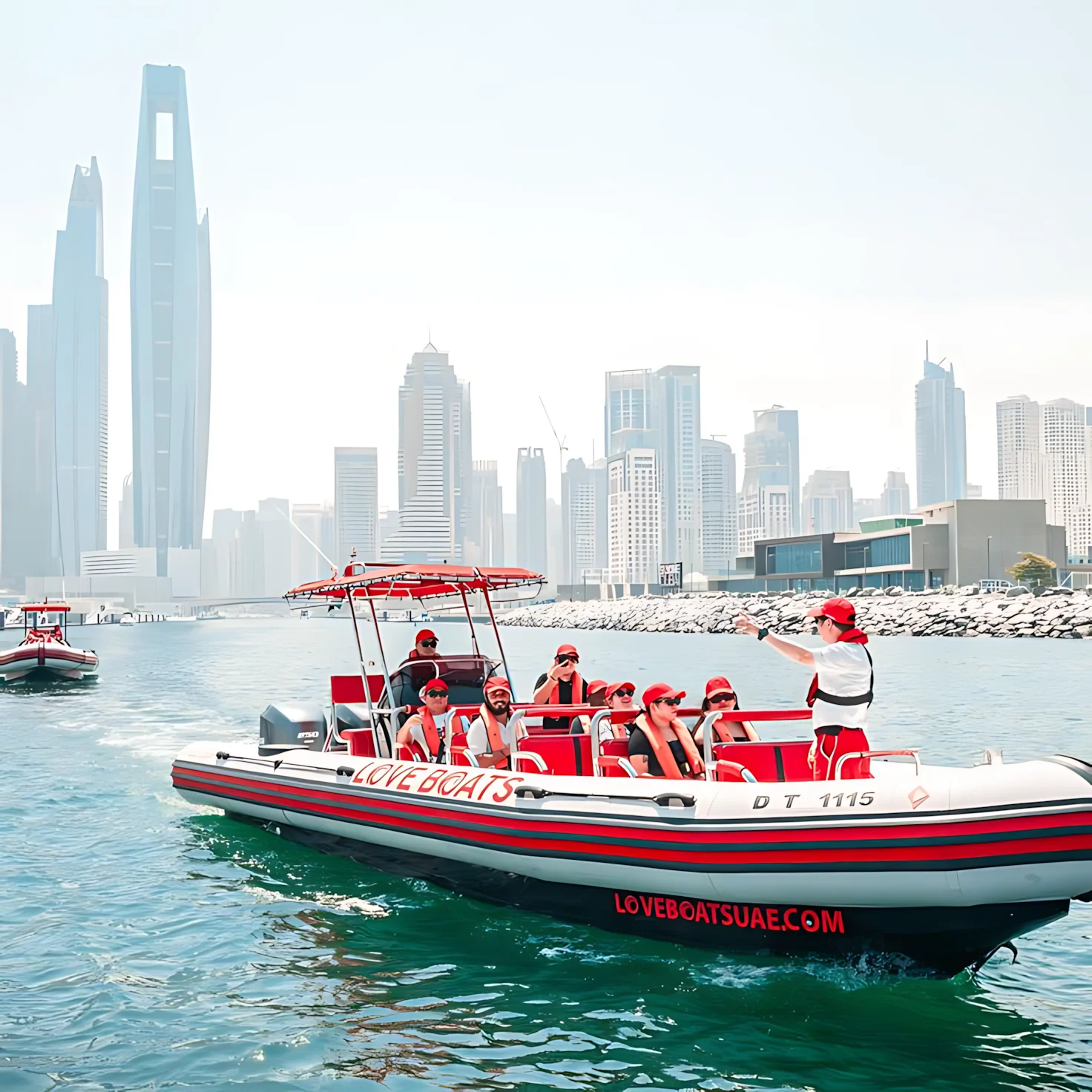 Marina Love Boats Tour during a Dubai sightseeing and tourism experience
