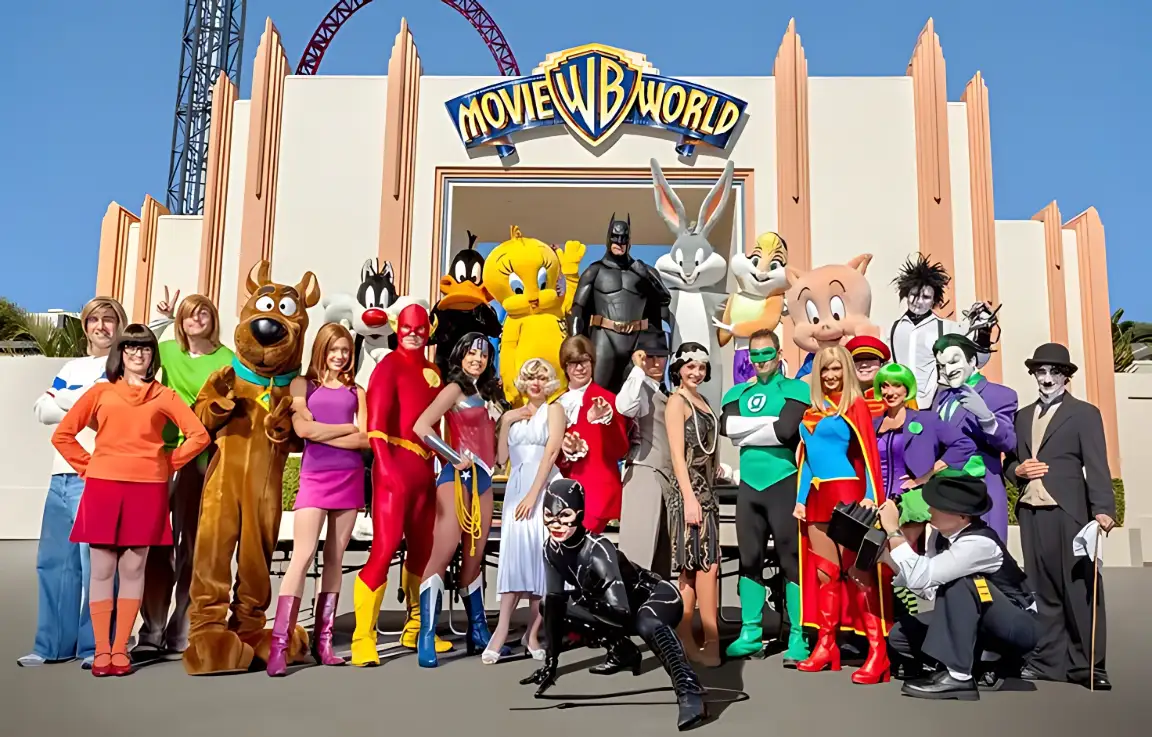 Popular cartoon characters at Warner Bros. World Abu Dhabi